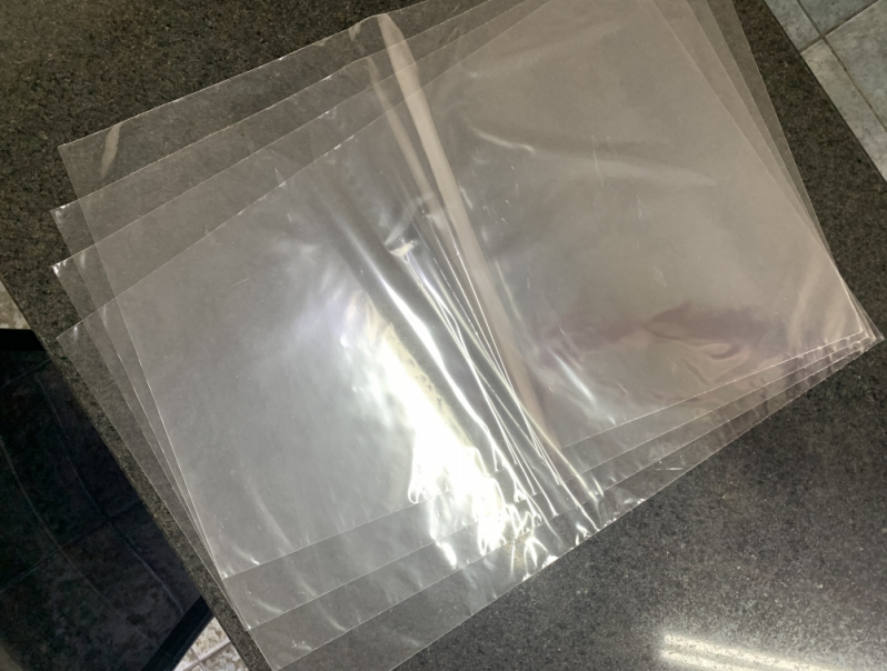 Embalagem de Plástico Transparente Quatro Barras - Embalagem Transparente para Edredom