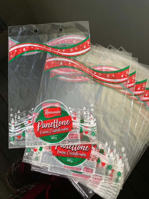 Embalagem Panetone Brasilândia - Embalagem para Panetone Plástica