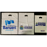 venda de sacola plástica personalizada para loja Capivari de Baixo